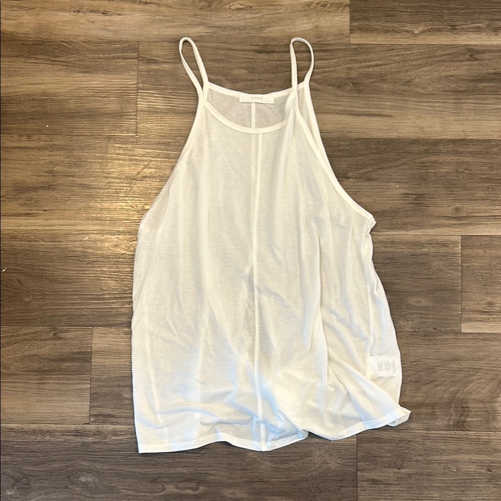 Lush Cream Asymmetrical Sleeveless Camisole